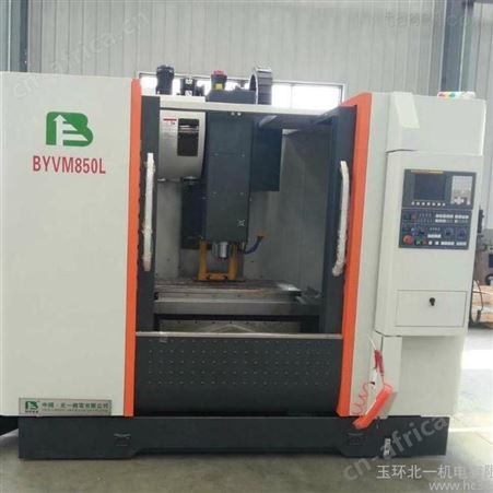 BYVM850L中国台湾四轴联动硬轨立式加工中心 发那科数控加工中心