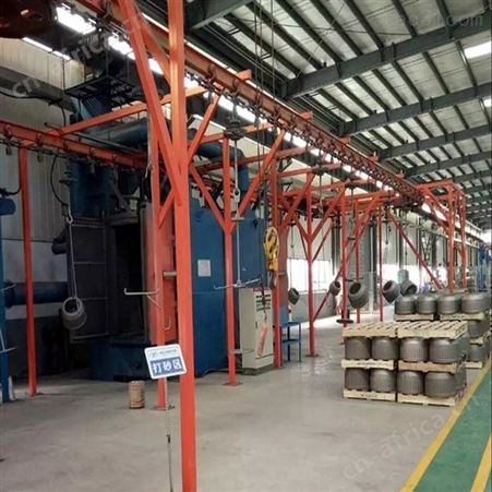 中小型吊钩悬链式抛丸机 除锈喷丸机 喷砂房定制