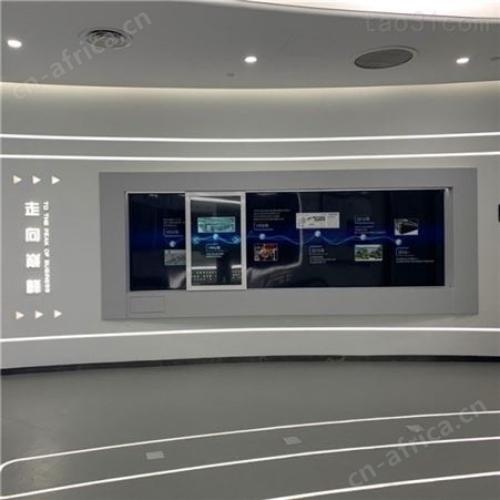 内蒙古巴彦淖尔 广告滑轨屏 展厅展馆互动自动导轨屏方案 电控滑轨屏触摸