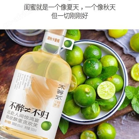 不等式微醺小瓶高颜值果酒蜜桃茉莉/初春荔枝/清秋卡曼橘