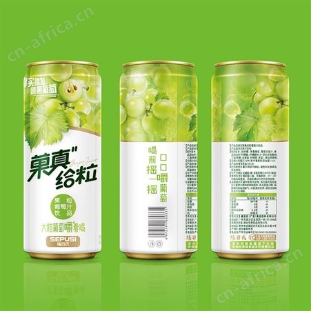 菓真给粒果粒葡萄汁500ml（箱）大粒原果葡萄嚼着喝