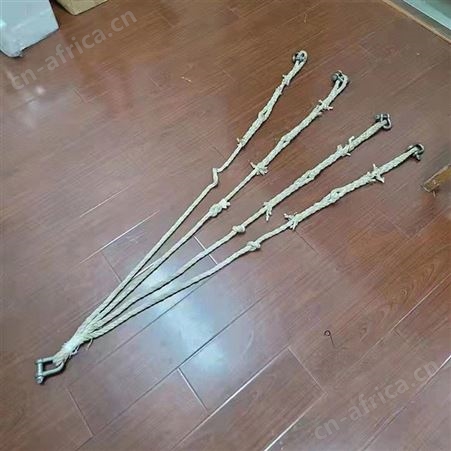 高压绝缘蚕丝吊绳电力带电作业检修四岔绳工业编织防潮绝缘绳