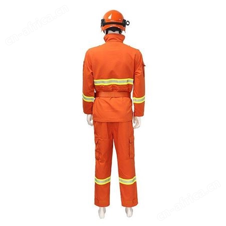 抢险救援纯棉阻燃服火场救援橘色扑火服户外抢险森林服继开