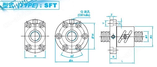SFT3205滚珠丝杆图