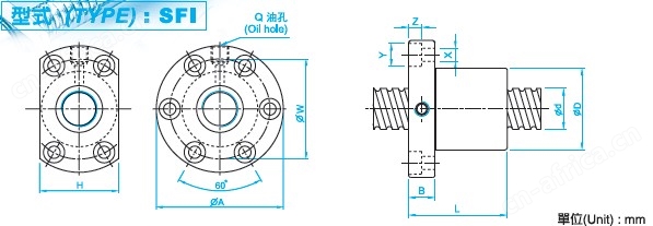 SFI3205滚珠丝杆图