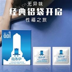 克洛伊蓝魅3只装避孕 玻尿酸水润透滑超薄型001