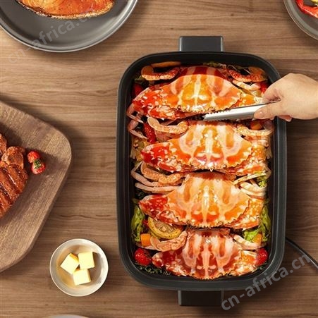 西屋多功能烹饪锅 WSC-1450G多功能料理锅 电蒸锅不沾涂层锅