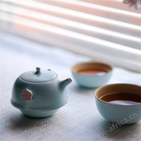 陶瓷茶杯 便携旅行 户外旅游家用茶具套装 万仟堂一壶二杯情侣