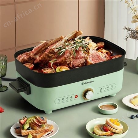 西屋多功能烹饪锅 WSC-1450G多功能料理锅 电蒸锅不沾涂层锅