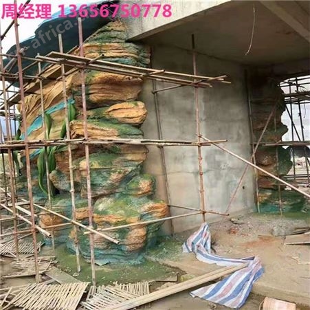 房地产瀑布假山 长沙水泥直塑假山 产地直销