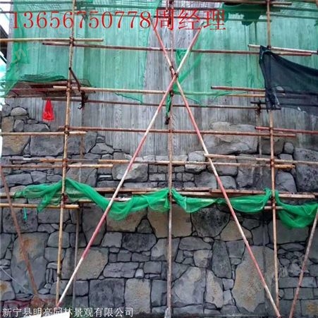 丽水市生态园门头假山塑石假山 湘岩园林温泉水上乐园假山施工