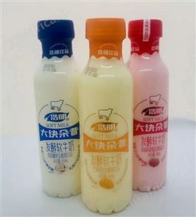 浩明芒果椰果大块朵昔发酵乳酸菌饮品招商瓶装代理400ml