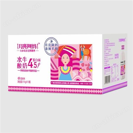 月亮阿妈水牛酸奶饮品裸酸奶原味瓶装招商310g