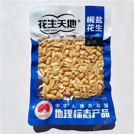 花生天地下酒菜火鸡味辣箱装招商150克休闲食品代理