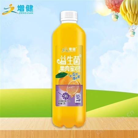增健益生菌芒果味果肉果汁发酵复合果汁饮品1.5LX6瓶招商