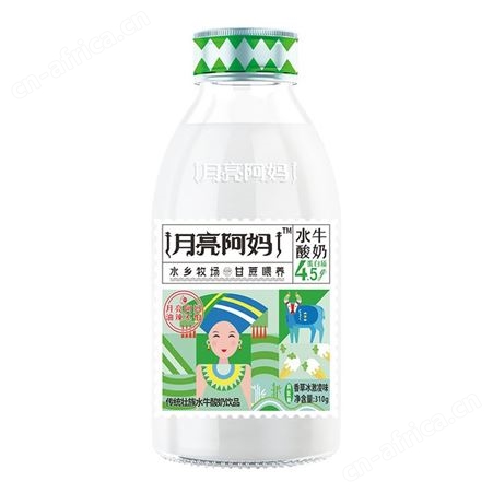 月亮阿妈水牛酸奶饮品裸酸奶原味瓶装招商310g