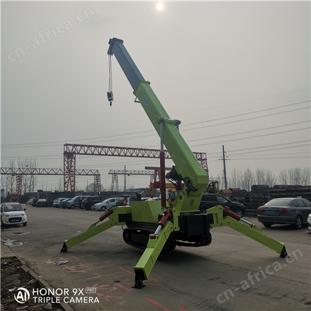狭窄空间工作用源兴3吨5吨履带式蜘蛛起重机自行走小型
