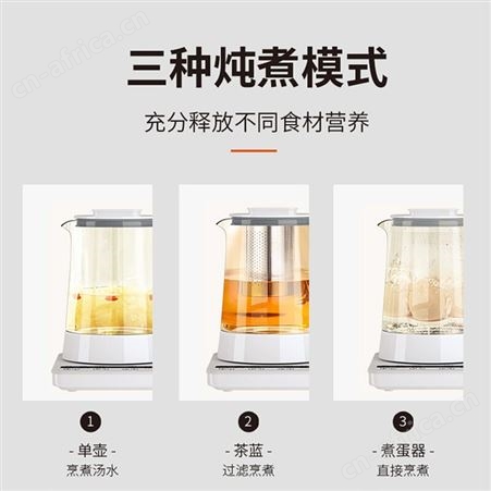 九阳养生壶家用电器电水壶办公室小型多功能玻璃蒸煮茶器小家电