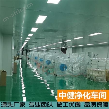 中健集团 无尘车间净化 洁净实验室工程 带传递窗无尘室装修