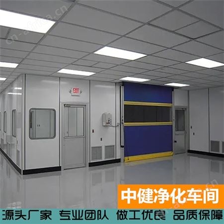中健集团 无尘车间净化 洁净实验室工程 带传递窗无尘室装修