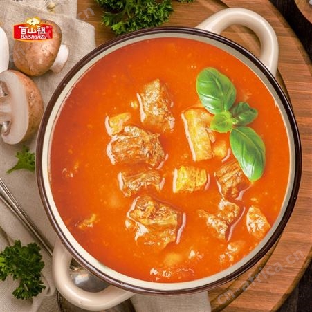 百山祖 罗宋汤 加热即食浓汤 方便速食汤 预制菜 蘑菇牛肉汤