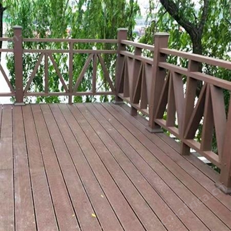 院墙护栏 木塑户外栏杆 河道景观围栏 别墅庭院围墙板