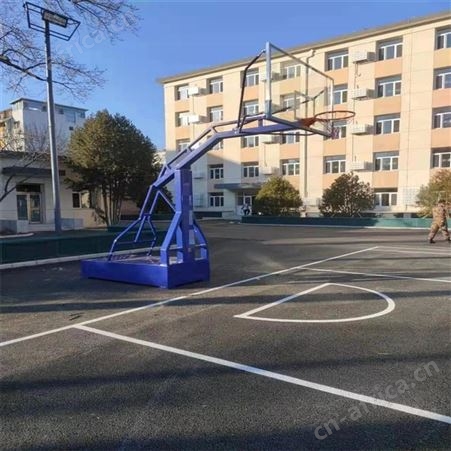 华丽体育篮球架户外地埋固定式成人家用训练室内球馆运动场标准比赛篮球框