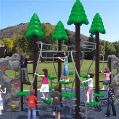 中山户外安全攀爬拓展设备儿童多功能6股钢丝绳攀爬网 游乐设备