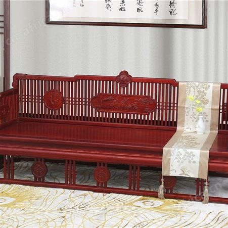 明清工匠红木餐厅红花梨古典家具批发中国韵餐边柜