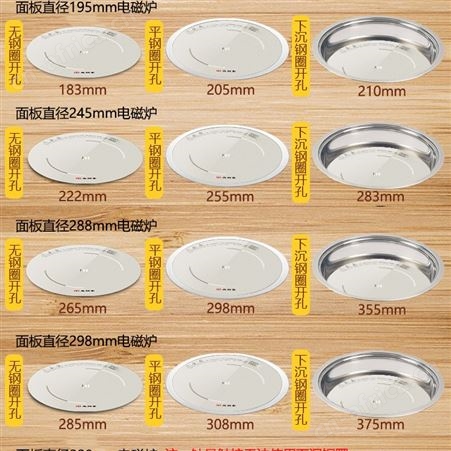 尚朋堂钛白金色3000W大功率商家用钛晶面板 圆形火锅嵌入式电磁炉