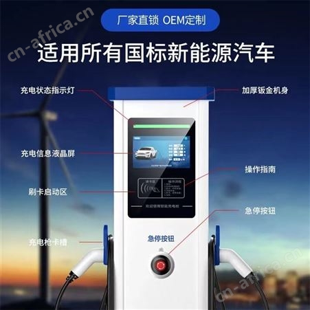 7KW电动汽车充电桩通用特斯拉新能源充电桩立柱充电枪智能充电桩