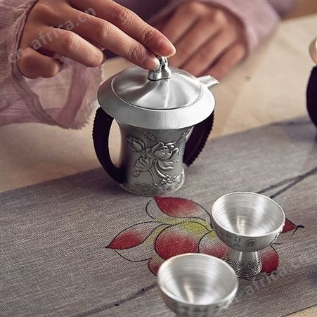禅缘 纯银999茶具茶壶套装 泡茶神器功夫茶杯茶器中式