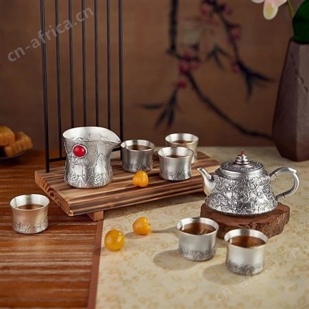 九龙聚福 S999银质功夫茶具整套 分茶器办公室中式茶器
