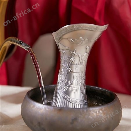 君子尊 银酒具套装纯手工银酒壶家用婚庆酒具酒器 白酒杯烈酒杯
