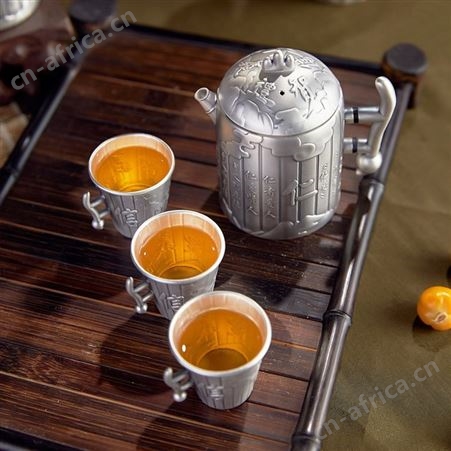 银茶具999纯银套装 家用手工足银茶壶茶杯 银器礼品定制
