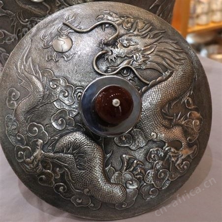 飞龙乘云 纯银999工艺品家居摆件 银器水缸工厂 贵金属储水罐定制