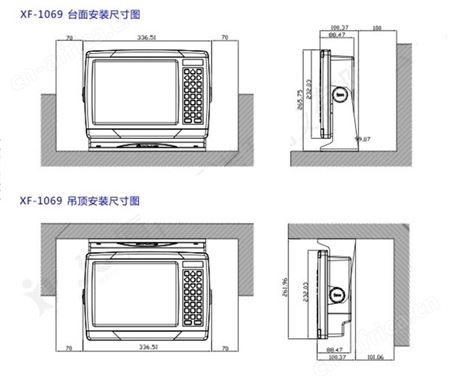 XF-1069船用 10.4寸显示 GPS海图机 下载各国海图