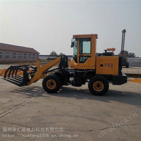 汇能固定式液压抓木机伸缩臂液压抓木机360度旋转液压装置液压抓木机