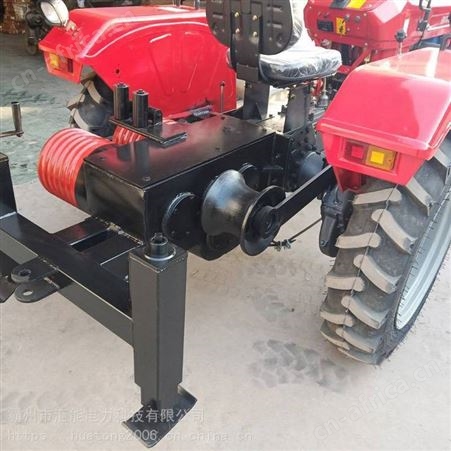 厂家 拖拉机绞盘收放线机 四轮卷线绞磨机 4T/6T/10T拖拉机牵引机 汇能