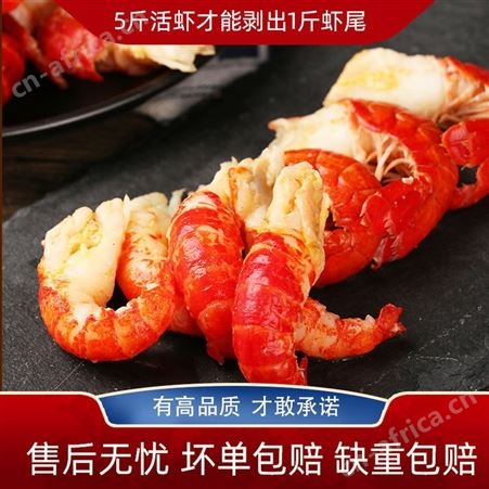新鲜龙虾尾冷冻无冰衣整箱特大号麻辣商用顺丰包邮送酱料小龙虾尾
