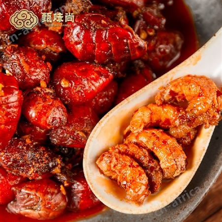 麻辣小龙虾尾加热即食罐装鲜活香辣虾球包邮200g冷冻袋装海鲜