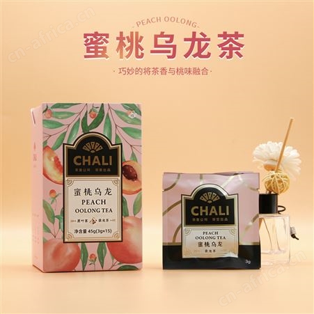 CHALI茶里酒店蜜桃乌龙茶 袋泡茶包 果香味浓郁