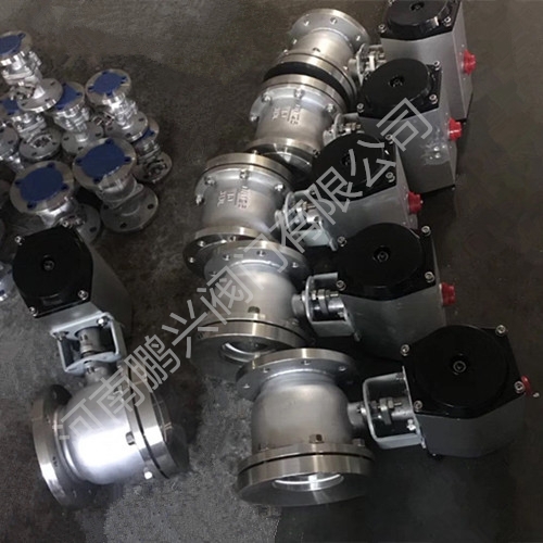 不锈钢316L气动放料球阀